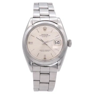 Pre-owned Rolex Vintage 1969  Date Stainless Steel Automatic Watch Ref. 1500 In Multi