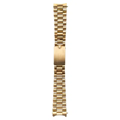 Pre-owned Rolex Vintage 1970s  President 18k Yellow Gold 20mm Lug Bracelet