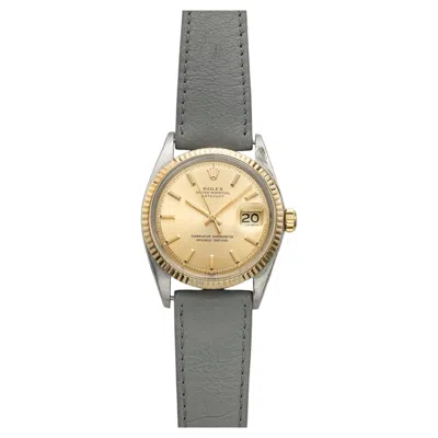 Pre-owned Rolex Vintage 1973  Datejust 1601 Two-tone Champagne Dial Auto 36mm In Multi