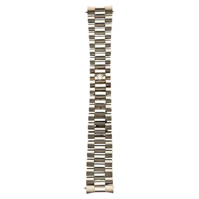 Pre-owned Rolex Vintage 1980s  President Bracelet - 18k White Gold 20mm