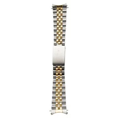 Pre-owned Rolex Vintage 1980s  Two-tone Jubilee Bracelet 20mm Lug In Multi