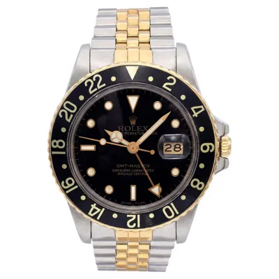 Pre-owned Rolex Vintage 1985  Gmt-master Two Tone Automatic Watch Ref 16753 In Multi