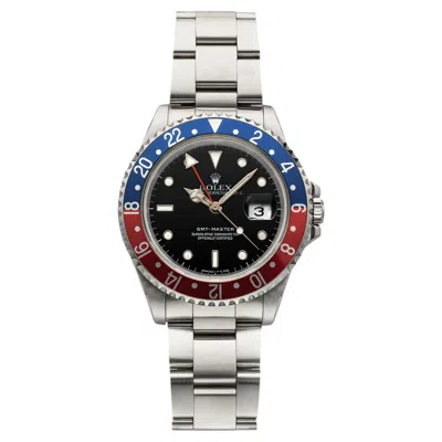 Pre-owned Rolex Vintage 1990  Gmt-master 16700 Stainless Steel Pepsi Bezel Auto 40mm In Multiple