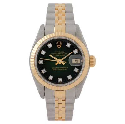 Pre-owned Rolex Vintage 1991  Datejust 69173g 18 Karat Yellow Gold And Stainless Steel 26mm