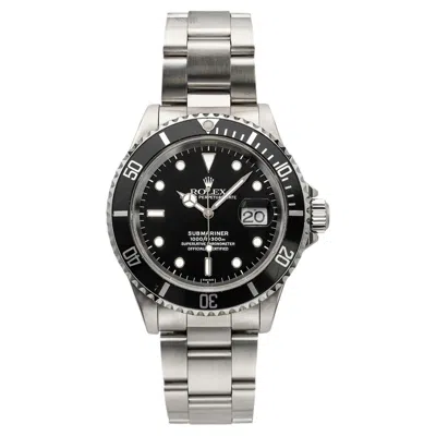 Pre-owned Rolex Vintage 1999  Submariner 16610 Steel Black Dial Auto 40mm