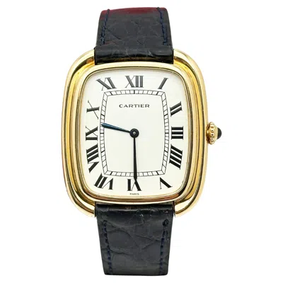 Pre-owned Rolex Vintage Cartier Jumbo Gondole 97050 Paris Stamped 18k Yellow Gold Box Booklet