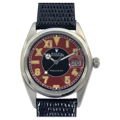 Pre-owned Rolex Vintage Oysterdate Steel Wrist Watch In Multi