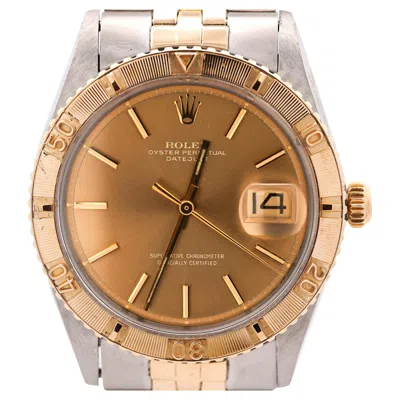 Pre-owned Rolex Vintage  Datejust Thunderbird Turn-o-graph Two Tone Gold Steel Watch In Multi