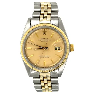 Pre-owned Rolex Vintage  Datejust Two Tone Watch With Jubilee Bracelet In Multi