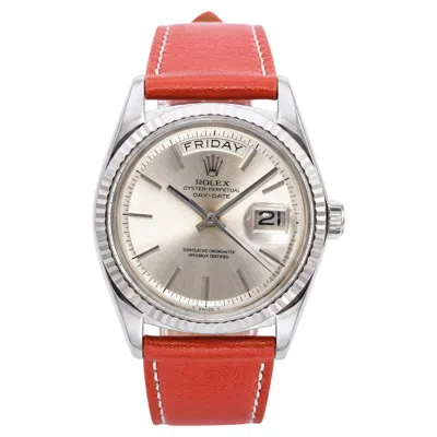 Pre-owned Rolex Vintage  Day Date President 18k White Gold Watch Ref. 1803