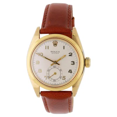 Pre-owned Rolex Vintage  Oyster 6246 36mm Dial Small Seconds Manual Wind Watch Circa 1972 In Multi