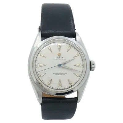 Pre-owned Rolex Vintage  Oyster Perpetual 6084 Stainless Steel Wristwatch C. 1950s In Multi