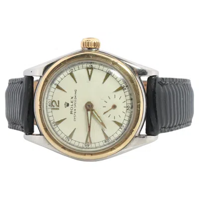 Pre-owned Rolex Vintage  Watch.  Oyster Speedking 4302 Ss And 9k Bezel. 29mm In Multi