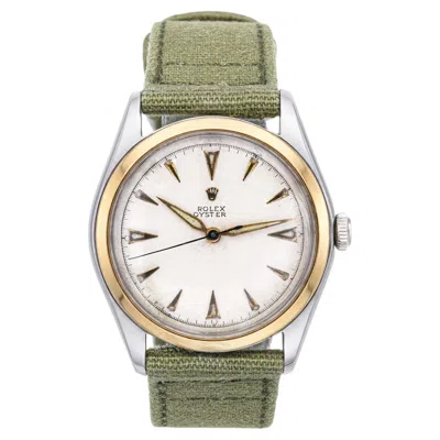Pre-owned Rolex Vintage Two Tone 1948  Oyster Handwind Watch Ref 5058 In Multiple