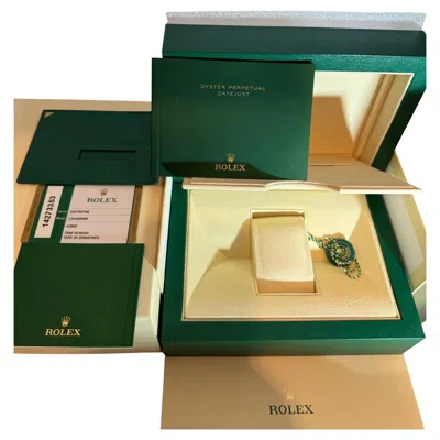 Pre-owned Rolex Watch Box, New Creme Empty Acs. Oyster L Perpetual Daytona Datejust In Multi