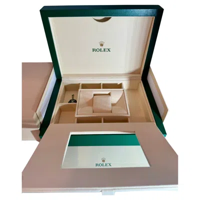 Pre-owned Rolex Watch Box, New Creme Empty Acs. Oyster Perpetual Daytona Gmt Datejust In Multi