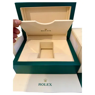 Pre-owned Rolex Watch Box, New Creme Empty Acs. Oyster Perpetual Daytona Gmt Datejust New In Multi