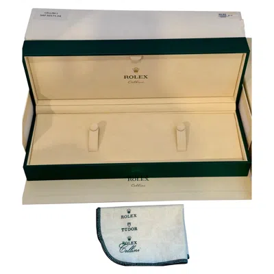 Pre-owned Rolex Watch Box, New Creme Empty Acs.  Watch Case Box Cellini L Brand New In Multi