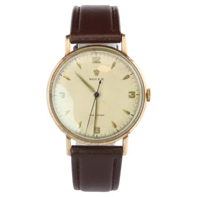 Pre-owned Rolex Watch.  9k Yg Coin Edge Dress 34mm 1950s Watch. In Multiple