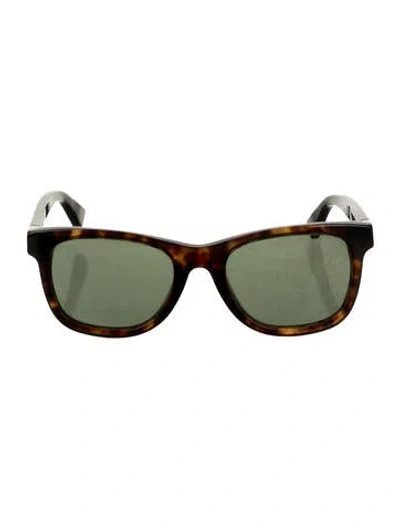 Pre-owned Rolex Wayfarer Tinted Sunglasses In Brown