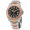ROLEX ROLEX YACHT-MASTER 40 BLACK DIAL AUTOMATIC MEN'S STEEL AND 18 CT EVEROSE GOLD OYSTER WATCH 126621BKS