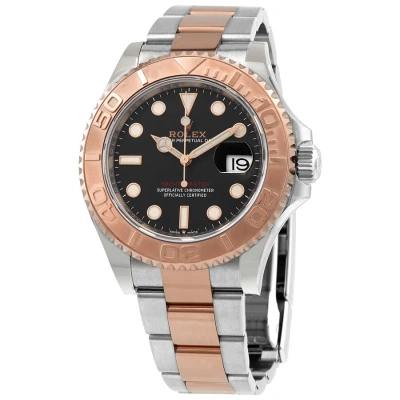 Rolex Yacht-master 40 Black Dial Automatic Men's Steel And 18 Ct Everose Gold Oyster Watch 126621bks In White