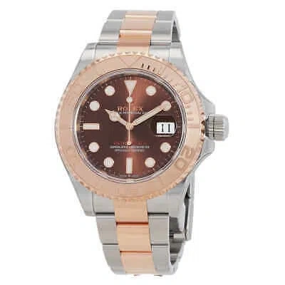 Pre-owned Rolex Yacht-master 40 Chocolate Dial Men's Watch 126621chso
