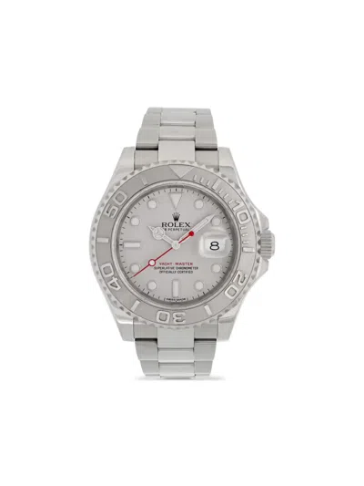 Pre-owned Rolex Yacht-master 40mm Watch In Silver