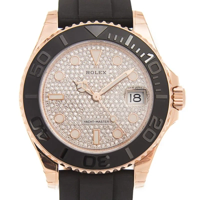 Rolex Yacht-master Diamond Set Dial Unisex Watch 268655-0007 In Gold / Rose / Rose Gold