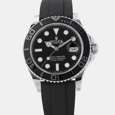 Pre-owned Rolex Yacht-master 226659 Black 18k White Gold Automatic Men's Watches 42mm