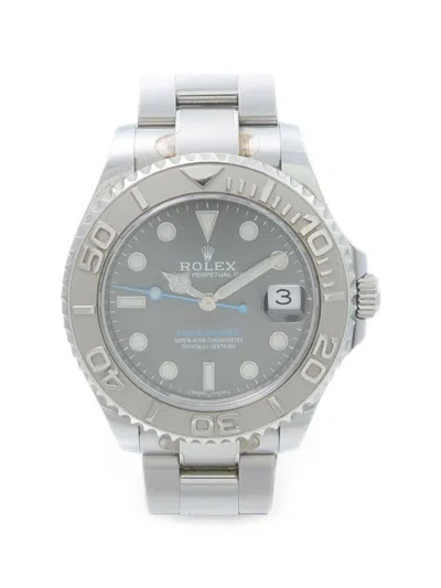 Pre-owned Rolex Yacht-master 37mm Watch In Grey