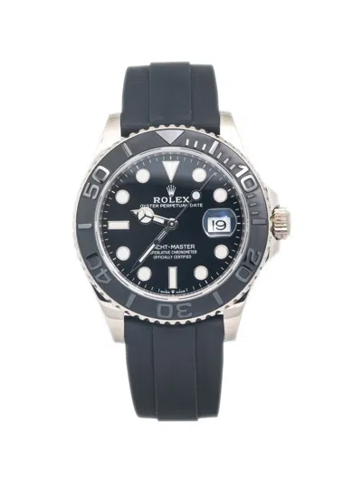 Pre-owned Rolex Yacht-master 40mm Watch In Black