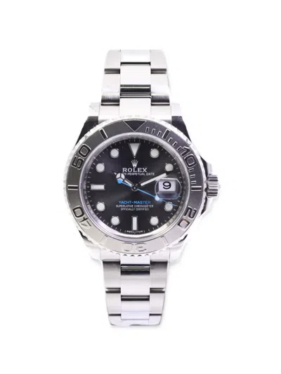 Pre-owned Rolex Yacht-master 40mm Watch In Black