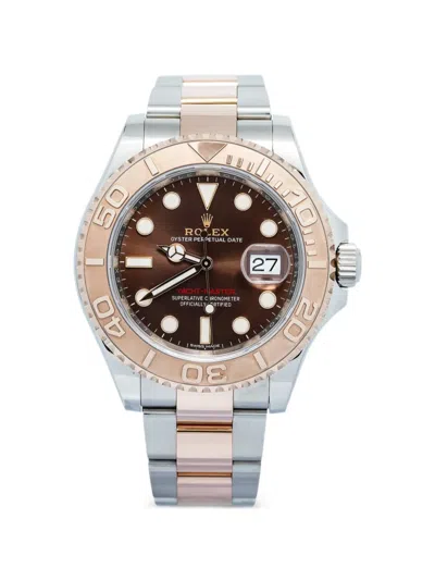 Pre-owned Rolex Yacht-master 40mm Watch In Brown
