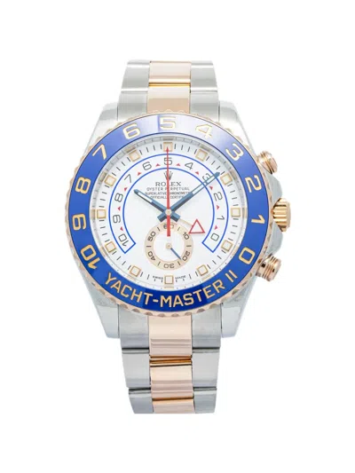 Pre-owned Rolex Yacht-master Ii 44mm Watch In White
