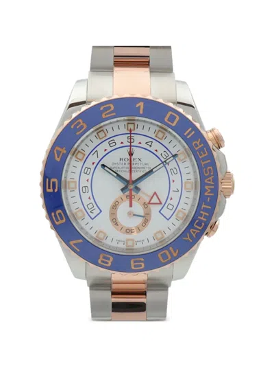 Pre-owned Rolex Yacht-master Ii 44mm Watch In White