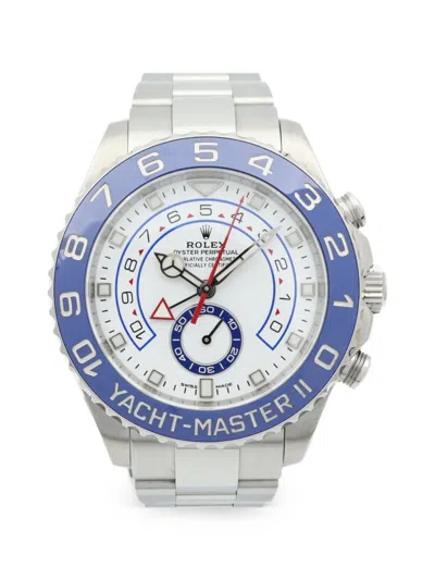 Pre-owned Rolex Yacht-master Ii 44mm Watch In White