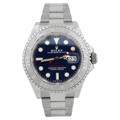 Pre-owned Rolex Yachtmaster Stainless Steel 40mm Blue Dot Dial Watch Reference #: 126622