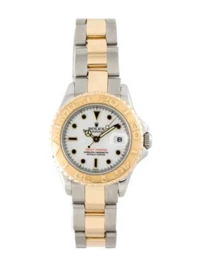 Pre-owned Rolex Yacht-master Watch, 29mm In Multi