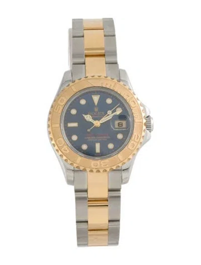 Pre-owned Rolex Yacht-master Watch, 29mm In Multi