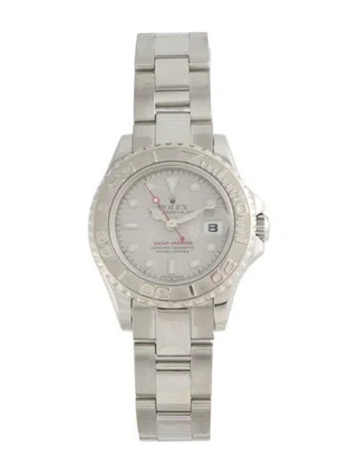 Pre-owned Rolex Yacht-master Watch, 29mm In Multi