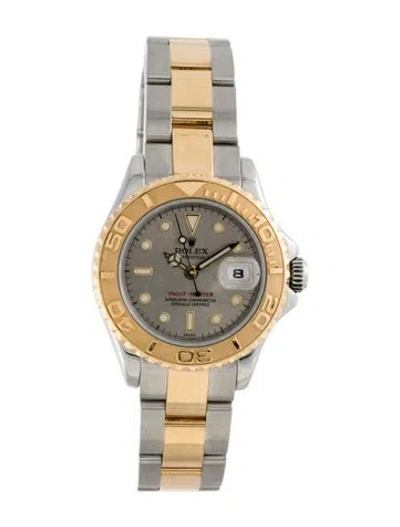 Pre-owned Rolex Yacht-master Watch, 29mm In Multi