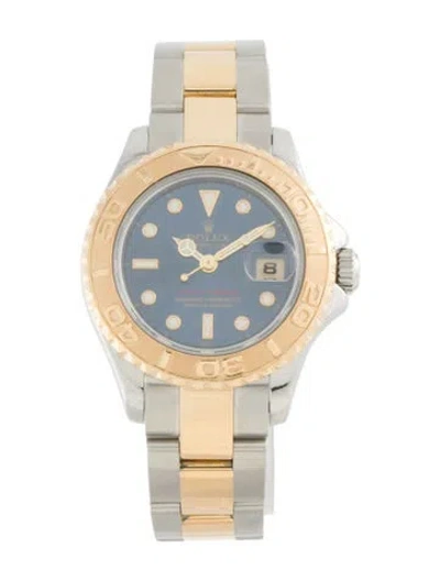 Pre-owned Rolex Yacht-master Watch, 29mm In Multi
