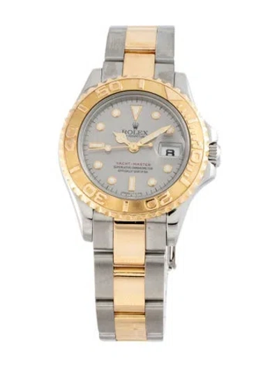 Pre-owned Rolex Yacht-master Watch, 29mm In Multi