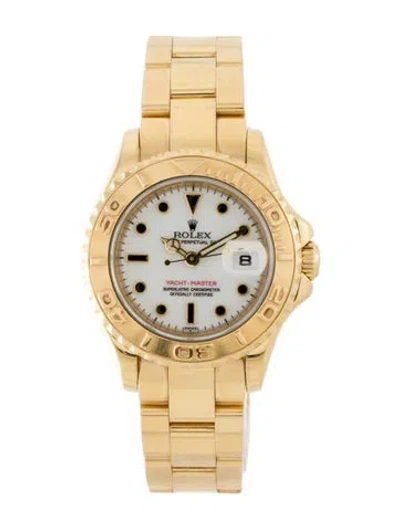 Pre-owned Rolex Yacht-master Watch, 30mm In Multi