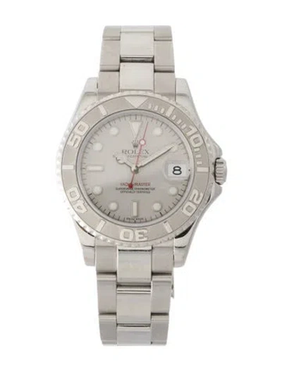 Pre-owned Rolex Yacht-master Watch, 35mm In Multi