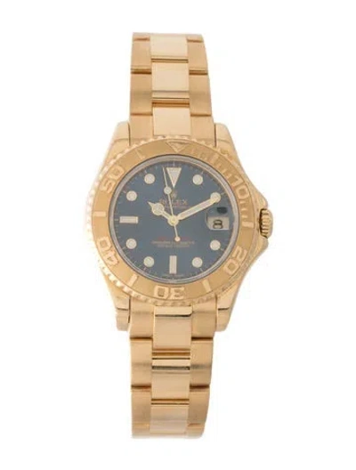 Pre-owned Rolex Yacht-master Watch, 35mm In Multi