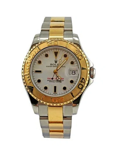 Pre-owned Rolex Yacht-master Watch, 35mm In Multi
