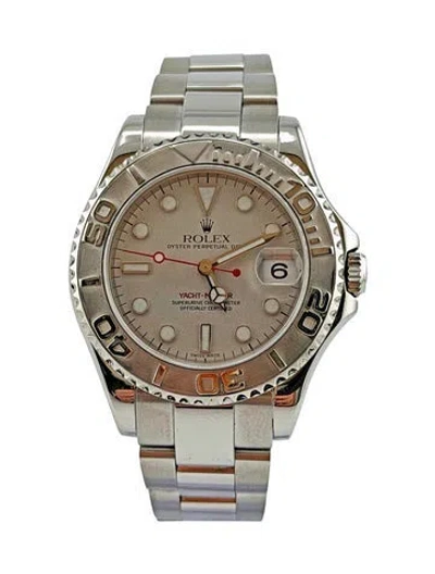 Pre-owned Rolex Yacht-master Watch, 35mm In Multi