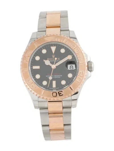 Pre-owned Rolex Yacht-master Watch, 37mm In Multi